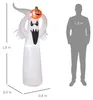 HOMCOM Halloween aufblasbares Gespenst 1,8 m Dekoration mit Produktbild-Vorschau 3
