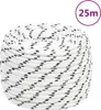 vidaXL Lodní lano opletené bílé 12 mmx25 m Polyester - Náhled obrázku produktu 7