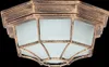 A close-up, studio shot of an outdoor ceiling light fixture. Produktbild-Vorschau