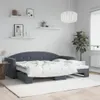 vidaXL Letto da giorno allungabile grigio scuro 80x200 cm Anteprima dell’immagine prodotto 2