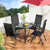CASARIA® Salon de jardin aluminium 4 personnes table Voir les images du produit 2