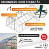 BRAST Gewächshaus Aluminium mit Fundament | 430x250x205cm | Produktbild-Vorschau 4