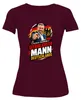 Maglietta da donna, colore bordeaux, taglia XXL, con la Anteprima dell’immagine prodotto 2