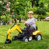 HOMCOM Trettraktor für Kinder ab 3 Jahren, Bagger für Produktbild-Vorschau 2