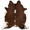 Tappeto in vera pelle di mucca Marrone e bianco 180x220 cm Anteprima dell’immagine prodotto 6