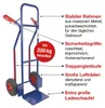 HBH® Sackkarre 200kg Luftreifen TK200LU04, hoher Ramen, Produktbild-Vorschau 1