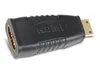 A black HDMI adapter with gold-plated connectors, shown on a white background. Anteprima dell’immagine prodotto