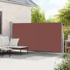 vidaXL Marquise latérale extensible 160x500 cm Marron Voir les images du produit 11