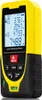 A yellow and black laser distance meter is shown against a white background. Produktbild-Vorschau