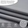 Tafelkleed, polyester, 140 cm, rond, grijs, afwasbaar, Productafbeelding-voorbeeld 2
