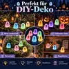 Mini Halloween Geister, 40 Stück in 8 Farben, Produktbild-Vorschau 7