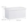 relaxdays Truhla 10031586_49 bílé dřevo 76,5 cm Náhled obrázku produktu 4