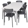 Table de jardin en plastique Toomax ITALIA DINNING gris Voir les images du produit 4