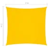 vidaXL Voile d'ombrage Oxford Tissu Carré 2x2 m Jaune Voir les images du produit 14