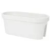 Balkonový květináč OVAL - barva: BÍLÁ - velikost: 60x28 cm Náhled obrázku produktu 1