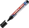 A whiteboard marker with its cap off, lying on a white background. Produktbild-Vorschau