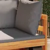 vidaXL 2dílná zahradní lounge souprava s tmavě šedými Náhled obrázku produktu 2