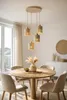 LUXOLAR - LED Pendelleuchte 4-flammig Creme/Gold E27 60W - Produktbild-Vorschau 3
