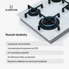 Klarstein Plynový sporák 4 horáky, 8,5 kW vstavaný plynový Náhľad obrázku produktu 6