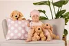 Plyšová hračka Teddy Hermann visiaci pes béžová 28 cm Náhľad obrázku produktu 5