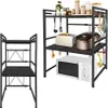 JOIEYOU Mikrowellen Regal 3-stufiges Erweiterbares Regal Produktbild-Vorschau 1