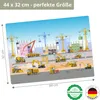 Tischset | Platzset abwaschbar für Kinder – Baustelle mit Produktbild-Vorschau 2