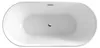 Aqualine ANTIK Freistehende Badewanne 160x79cm, Weiß Produktbild-Vorschau 4