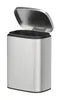 A silver trash can with its lid open, shown against a white background. Náhľad obrázku produktu