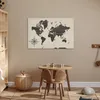 MuchoWow® Poster Weltkarte - Holz - Kompassrose 90x60 cm - Produktbild-Vorschau 6