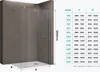 doporro Luxus Duschwand für Dusche Duschabtrennung 90x200cm Produktbild-Vorschau 7