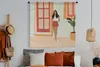 MuchoWow® Wandteppich Wandbehang Frau - Kleidung - Zuhause Produktbild-Vorschau 4