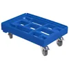 4 Stück Hygienetransportroller 600 x 400 mm mit 2 Bremsen Produktbild-Vorschau 2