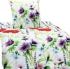 Mikrofaser Satin Bettwäsche  Blumenwiese 135x200 80x80 Set Produktbild-Vorschau 3