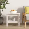 vidaXL Table basse blanche 45x45x40 cm pin massif Voir les images du produit 2