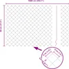Diagram showing the dimensions of a chain-link fence. Voir les images du produit