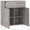 Sideboard Grau Sonoma 69,5x34x90 cm Holzwerkstoff Produktbild-Vorschau 5
