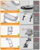 Kinder-Toilettensitz mit Treppe, höhenverstellbar und Produktbild-Vorschau 3