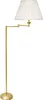 Stehlampe Echt-Messing Stoff E27 162 cm hoch in Messing Produktbild-Vorschau 1