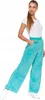 Pantaloni Donna A Gamba Larga In Velluto Con Tasche In Anteprima dell’immagine prodotto 4