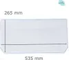 Kühlschrank Einlegeboden - Klarglas 4 mm - 2 abgeschrägte Produktbild-Vorschau 1