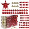 Boule de Noël Boule d'arbre de Noël 100 pièces Décoration Voir les images du produit 11
