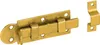 Türriegel mit Schlaufe und flachen Griff 80x30x2,0mm gelb Produktbild-Vorschau 1