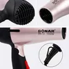 A collage of close-up shots of a hairdryer, highlighting its features and branding. Produktbild-Vorschau