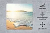 MuchoWow® Mauspad Mousepad Sonne - Strand - Licht 20x20 cm Produktbild-Vorschau 2