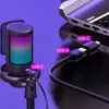 Gaming Mikrofon PC mit Arm, USB Microphone für MAC PS4 PS5 Produktbild-Vorschau 13