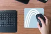 MuchoWow® Mauspad Mousepad Regenbogen - Abstrakt - Pastell Produktbild-Vorschau 4