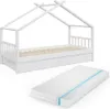Hausbett Vitalispa Design Weiß 90x200 cm mit 2 Schubladen Produktbild-Vorschau 1
