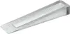 A clear, professional studio shot of a single transparent plastic door wedge. Náhľad obrázku produktu