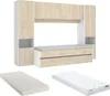 Ausziehbett mit Bettbrücke + Matratzen - 90 x 190 cm - Produktbild-Vorschau 1