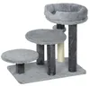 PawHut kattenladder, 3-traps huisdierenladder met bed, Productafbeelding-voorbeeld 1